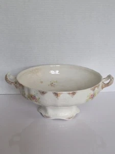 J & G Meakin Hanley England Round Shape 2 Handled Floral Serving Dish - Bild 1 von 12