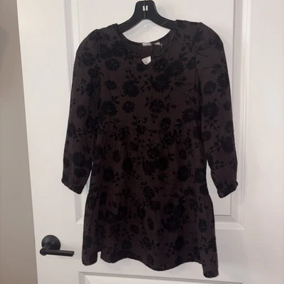 GAP Niños, Niñas Talla 8, Vestido Negro y Marrón, Nuevo Con Etiquetas Foto 1 de 4