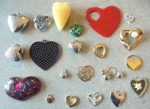 20 Stück Anhänger Motiv Herzen Konvolut Schmuck verschiedene Designs Nr. 4186 - Bild 1 von 7