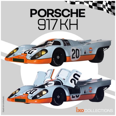 KIT MODELLINO AUTO STATICO IXO PORSCHE 917 #20 STEVE MCQUEEN LE MANS SCALA 1:8 - Immagine 1 di 4