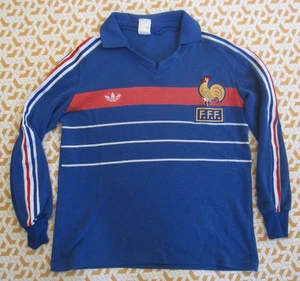 Maillot Equipe France 1984 Adidas Football Jersey Ventex Vintage - XS - Picture 1 of 8