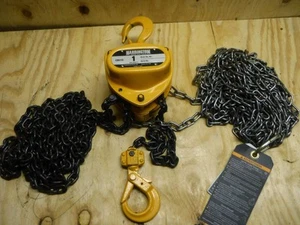 New HARRINGTON CB010-20-SL 2,000 lb Lifting Cap 20 foot Lift Manual Chain Hoist - Picture 1 of 1