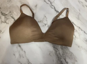 Skims Wireless Form Lightly Lined Bra Size 38C Mica Brown - Picture 1 of 6
