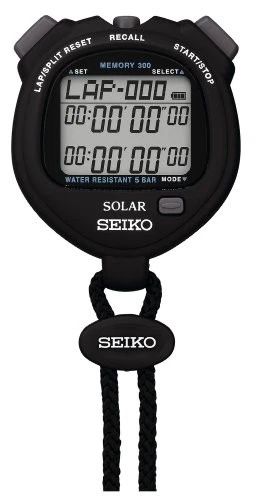 Seiko SVAJ001 Stop Watch Standard Solar Black Japan