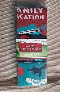 Christmas Vacation National Lampoons Crew Socks 3 Pairs Gift Set Novelty New - Bild 1 von 4