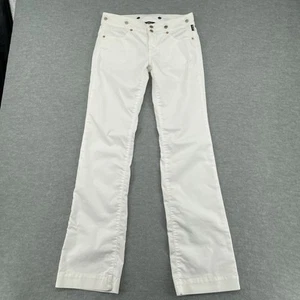 Versace Jeans Couture Ittierre Hose weiß Schlagbein Vintage Damen 26/40 (7 US) - Bild 1 von 12