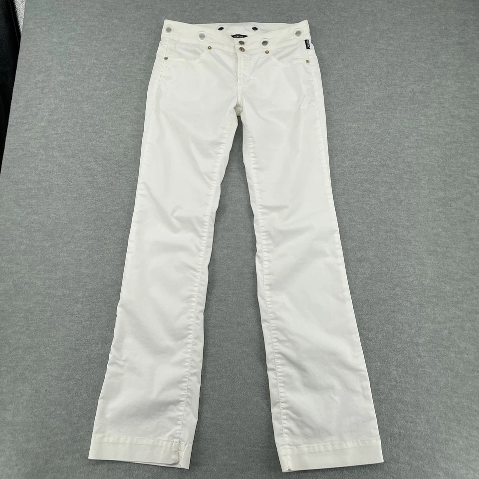 Pantalones Versace Jeans Couture Ittierre Blanco Pierna Acampanada De Colección Para Mujer 26/40 (7 EE. UU.) Foto 1 de 4