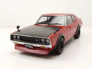 Nissan Skyline 2000 GT-R SPEZ (KPGC110) Version Tunée 1973 Rouge 1:18 Autoart - Imagen 1 de 11