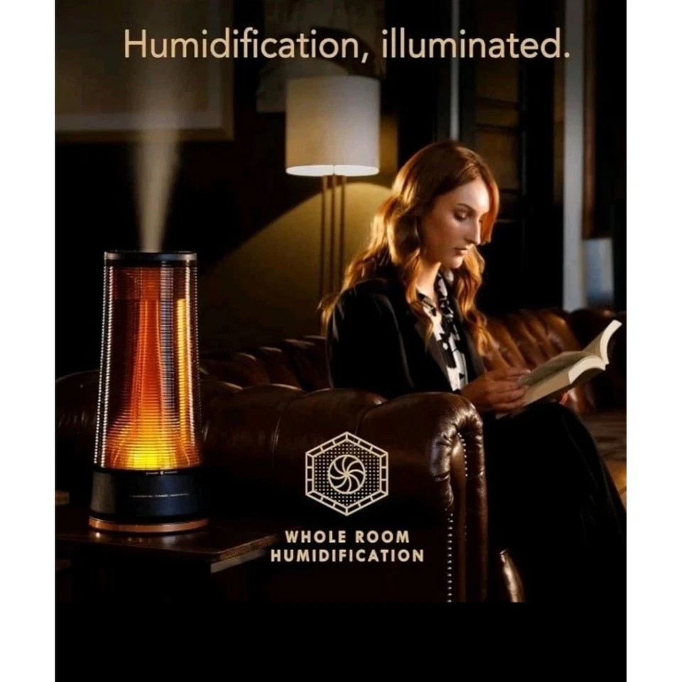 Vornado Alchemy Lucerna 3T Translucent Amber Ultrasonic Humidifier Ambient Light - Image 1 of 4