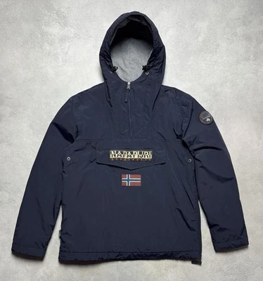 Chaqueta Anorak Forrada de Vellón Azul Marino Napapijri Rainforest Para Hombres Talla M Foto 1 de 4