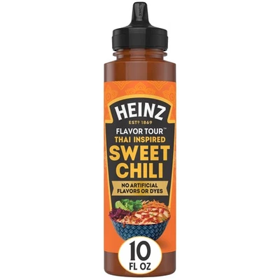 Salsa de chile dulce de inspiración tailandesa Heinz Flavor Tour botella exprimible de 10 fl oz Foto 1 de 4