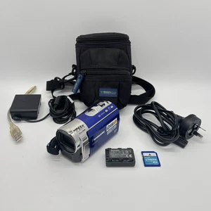 Panasonic SDR-S50 Camcorder 64GB HDD or SD Card Video Camera Blue w/ Accessories - Picture 1 of 12