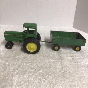 VTG Ertl #66 John Deere Farm Row Plow Tractor & Utility Wagon USA 1/32 Die cast - Picture 1 of 14