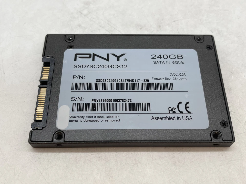 PNY 240GB 2.5" SSD7SC240GCS12 SATA Solid State Drive GRADE A FREE S/H - Image 1 of 4