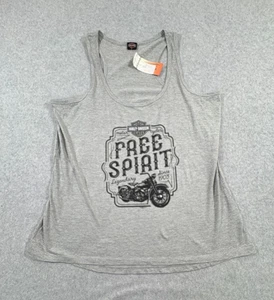 Harley Davidson Neu mit Etikett Shirt Damen XXL grau Free Spirit Racerback Tank Top - Bild 1 von 5