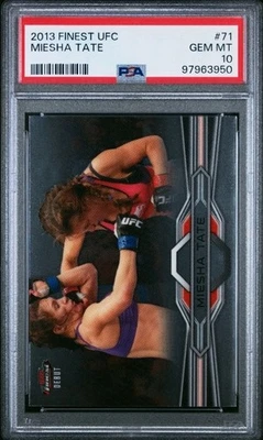 Topps Finest UFC 2013 - Miesha Tate True Rookie Debut (RC) #71 PSA 10 GEMA como nuevo Foto 1 de 3