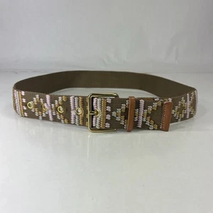 J.CREW Wide Polyester Belt - Made in USA - Women's Size 28 - Picture 1 of 7