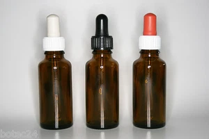 Pipettenflasche 30 ml 448 St. Braunglas DIN18 Pipettensauger in drei Farben - Picture 1 of 4