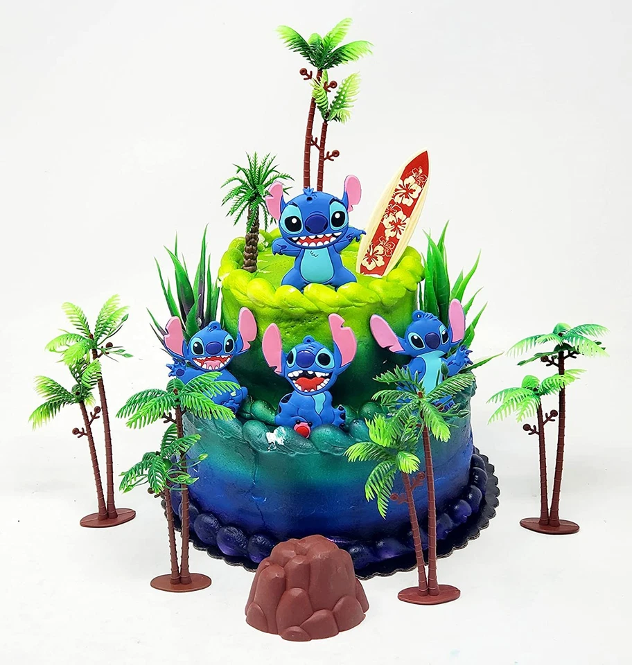 Juego de adorno de pastel de cumpleaños Stitch Deluxe - Nuevo Foto 1 de 4