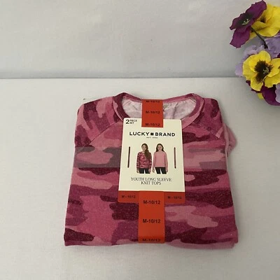 Camisas de punto de manga larga Lucky Brand para niña, elige talla y color, nuevas con etiquetas Foto 1 de 4