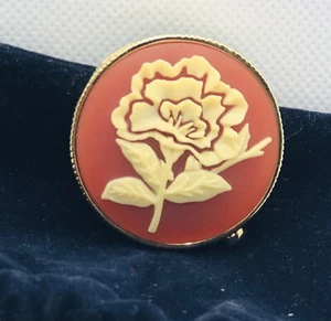 Estee Lauder OPULENT CAMEO Solid Perfume Compact 2009 Flower Cameo - Picture 1 of 6