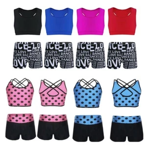 Kids Girl Gymnastic Ballet Dance Dress Leotard Unitard Toddler Dancewear Clothes - Picture 1 of 29