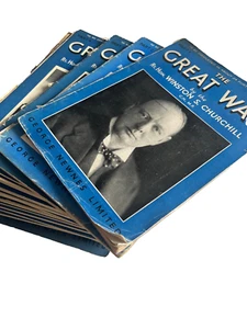 The Great War by Winston Churchill, 26 Paperback Magazines, George Newnes, 1933 - Picture 1 of 3