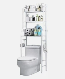 Modern 3 Tier Multi Purpose Over Toilet Rack & Over Washing Machine Storage Rack - Picture 1 of 15