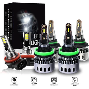 SET For Lexus RX450h 2010 2011 2012-2015 LED Headlight + Fog Light Bulbs White - Picture 1 of 15