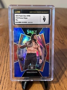 2022 Select WWE Roman Reigns #160 Blue Prizm #d /199 CGC 9 Mint - Picture 1 of 2
