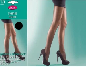 Silky Shine Glamour Look Glossy Sheer Tights 15 Denier 4 Colours S,M L & XL - Picture 1 of 12
