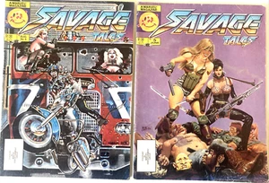 SAVAGE TALES. NUMBER'S 5 & 6. 2ND SERIES. VINTAGE 1986 MARVEL MAGAZINE. - Picture 1 of 11