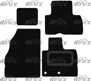 RENAULT SCENIC 2009-2018 FULLY TAILORED BLACK CARPET FLOOR MATS 4-PCS, 2-CLIPS - Picture 1 of 4