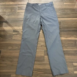 Nike Golf Tour Performance Dri Fit Pants Men’s 34 x 34 Gray With Black Pinstripe - Picture 1 of 9
