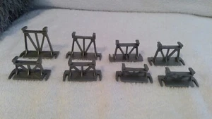 8pc Bachmann HO Scale Steel Girder Pier Set, Silver/Grey, No Box - Picture 1 of 5
