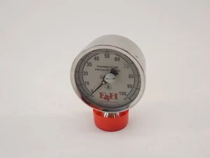 F & H CSE 3P-D-15U-GF-BT-MSF Sanitary Pressure Gauge 0-100PSI Stainless - NEW... - Picture 1 of 7