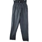 Vintage Rank Street Wear Pull On Pants  Mens  SGray Cotton Elastic Waist Stretch
