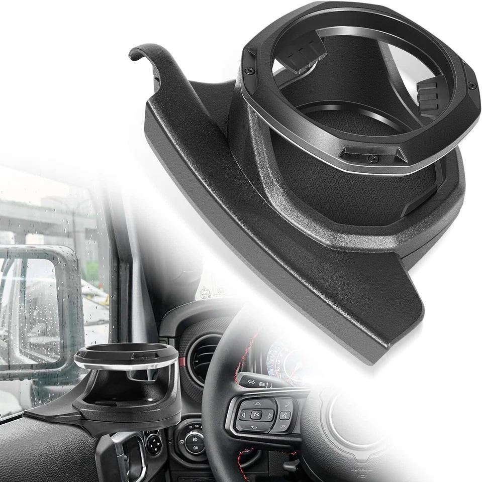 For Jeep Wrangler Left Side Door Cup Holder for JL JLU 18-24 /Gladiator JT 20-24 Foto 1 de 4
