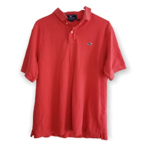 Vineyard Vines Herren Gr. M rotes Polo Kurzarm Baumwollhemd (C4) - Bild 1 von 6