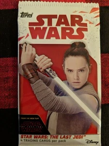 STAR WARS: THE LAST JEDI TRADING CARDS 4 PER PACK FACTORY/SEALED!!! - Picture 1 of 3