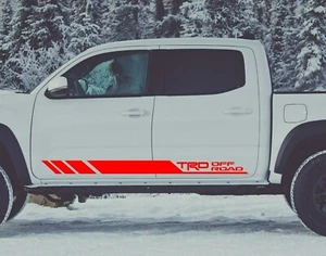 Toyota Tacoma Tundra 4Runner Side Door Decals Stripes Vinyl Graphics Ready Pair - Picture 1 of 4