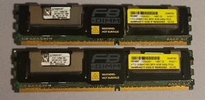 8GB (2x4GB) 2Rx4 PC2-5300F FBDIMM ECC Server memory kit KTD-WS667/8G Kingston - Picture 1 of 1