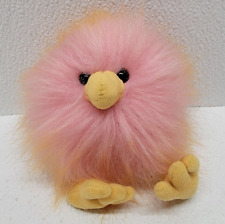 Jellycat Crazy Chick Sorbet Bird Stuffed Plush Fuzzy Pink Orange Yellow 4"
