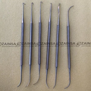 Varady Phlebectomy Extractors And Skin Hooks Surgical Plastic Surgery Set of 6 - Picture 1 of 4
