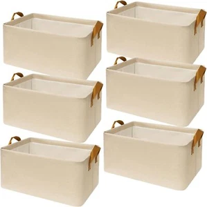 Closet Cloth Storage Bins for Shelves,6 Pack Storage Baskets for Shelves - Picture 1 of 6