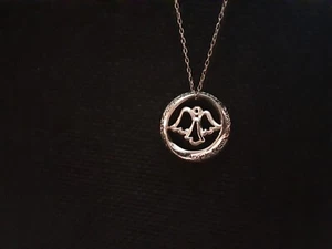 925 Sterling Silber Halskette Damen "Engel von oben" Nachricht.. - Bild 1 von 4