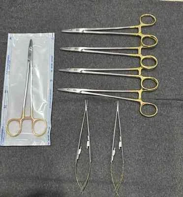 Lote de 7 porta agujas V. Mueller Mayo-Hegar & Hu-Friedy Castroviejo Foto 1 de 3