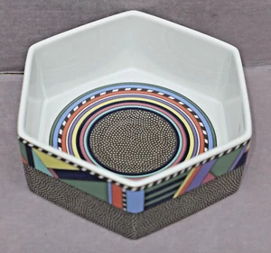 Rosenthal studio-linie line SCENARIO METROPOL  sechseckige Schüssel  5,5 cm hoch - Picture 1 of 8