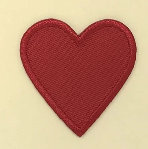 HEART Emoji Iron On Patch Artist Union Embroidered Sew On Applique DIY - Picture 1 of 2