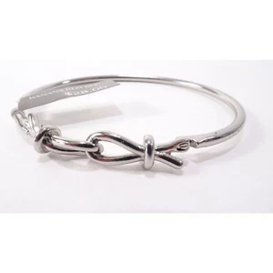 Banana Republic Women's Silver Love Knot Cuff BRacelet NWT 28 - Picture 1 of 6